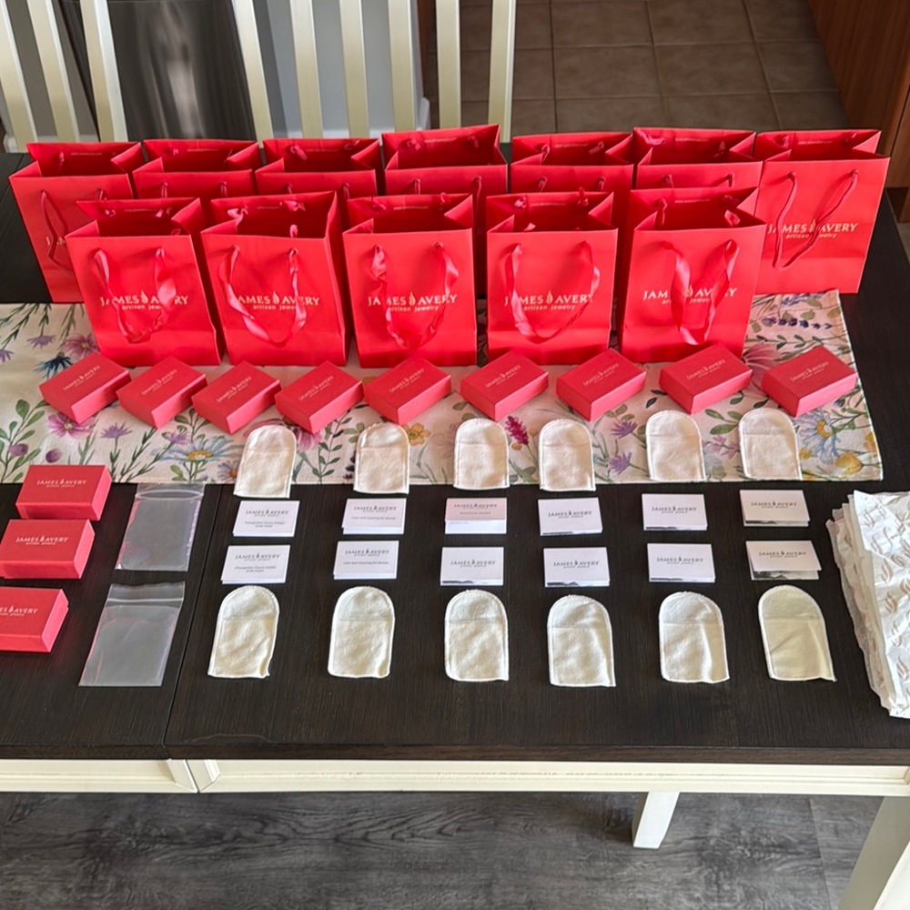 James Avery Jewelry Gift Packaging Boxes Bags 12 Sets Open to Offers